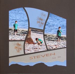 Page by Rachel Timms, QLD Consultant. Note the clever use of torn paper - in keeping with the theme of water.