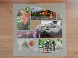 Beautiful page by Sue, having just returned from Vietnam!!  She  finished off the page with the sand in the centre.