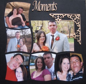 Page created by Merrilyn Maas.  Page completed with Chipboard corner and Heading.