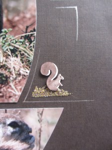 Just a very little sand was used here, but it completes the Deco.