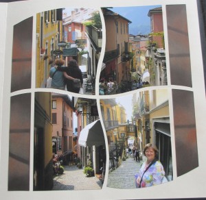 Page completed with paper and chalking within the template shapes