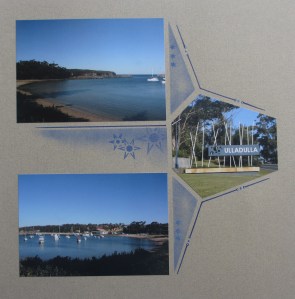 Inking and  Decorative Duo Stencil Winter Celebrations - GAB 551 were used on this page.