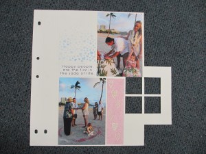 Page by Joy Hamilton using both the sand and the Texture stencil Love.