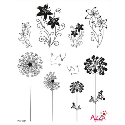 tam0034elegant-flowers-large-stamp-set